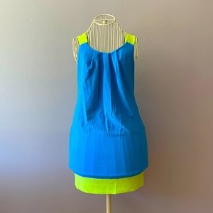 💛💙Vintage Colorblock dress 📍FIRM📍